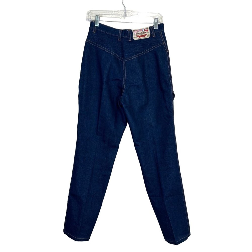 Bruno Bellini Dark Denim Jeans Y2K High Waist Blue Size 6 - Picture 2 of 4